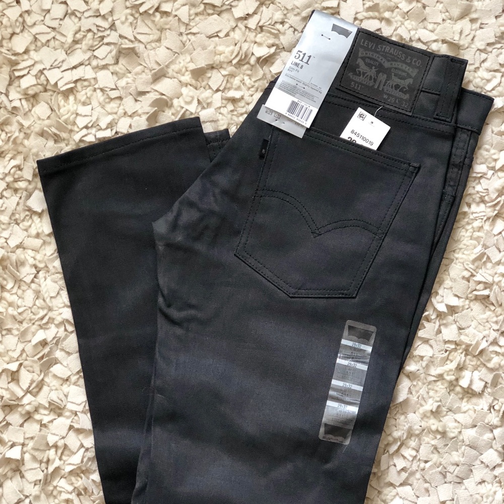 Levi’s 511 waxed denim